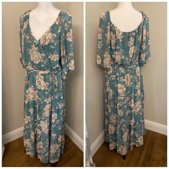 Luxology Dresses & Skirts - Luxology Maxi Wrap Dress
